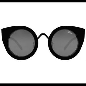 Quay Tainted Love All Black Cat Eye Glasses